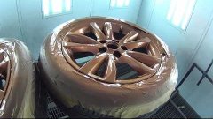 Покраска дисков жидкой резиной с лаком | Painting wheels Pla...