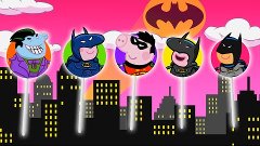 #Peppa Pig #Batman #Finger Family #Lollipop Kids Animation a...