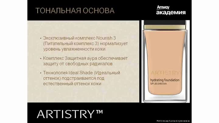 Презентация Artistry декоративная косметика
