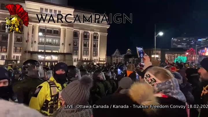 LIVE: Ottawa Canada / Kanada - Trucker Freedom Convoy 18.02.2022