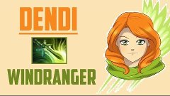 Dendi Windranger with Butterfly - Ranked Gameplay Dota 2