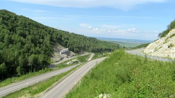 Серпантин Белокуриха 2 и канатная дорога на гору Церковка