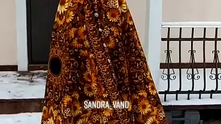 Пальто «Подсолнухи» длина 145 см #sandravand
