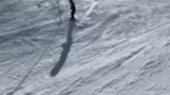 Внучка Николь(7,5 лет)лыжи