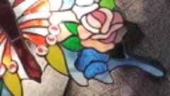 Бра Бабочка, в технике Тиффани, из цветного стекла Спектрум 