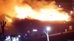 Сильный пожар в Армавире на улице Володарского, 3.