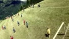 Тренировка Австрийской сборной по футболу в Альпийских горах