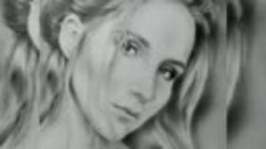 Нарисованный портрет по фото прекрасной девушки, формат 60#4...