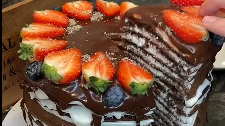 Шоколадный тортик своими руками