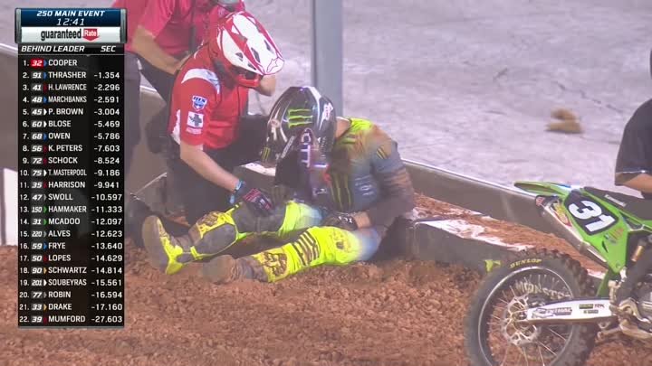 Cameron McAdoo Crash from Round #14, 2021 at Atlanta Motor Speedway