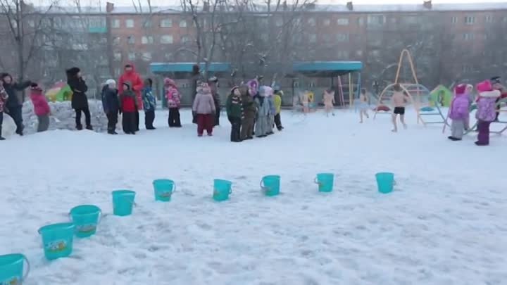 Как закаляют сибирских детей (Красноярск)