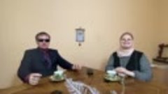 Олеся Егорова незрячий регент и Виктор Тартанов перед интерв...