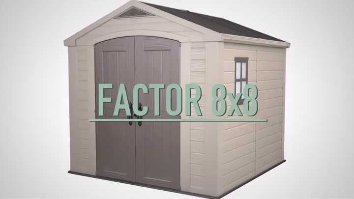 Пластиковый сарай Keter Factor 8 на 8 от ТентоДел