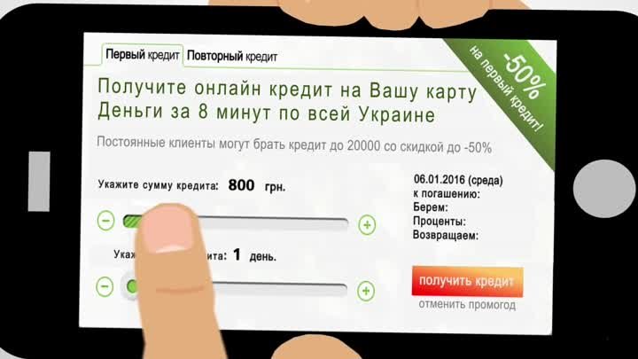 Сервис онлайн кредитования Money24.ua