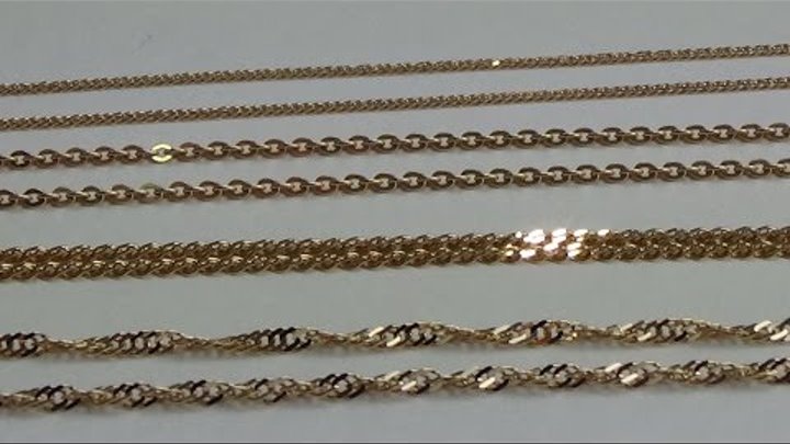 Виды и названия золотых цепочек фото Виды и названия золотых цепочек фото