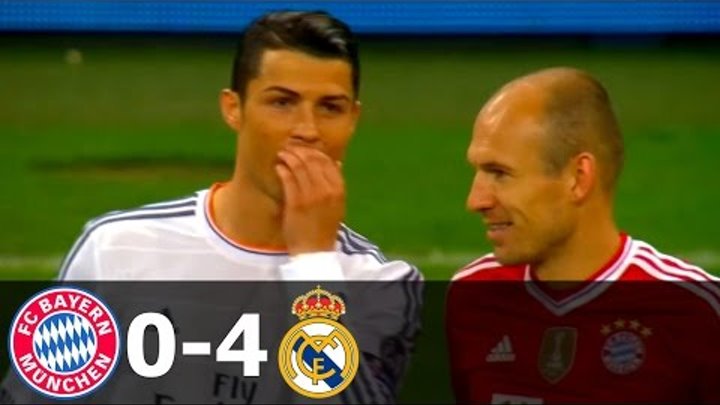 Bayern Munich vs Real Madrid 0-4 Goals and Highlights with English C ...