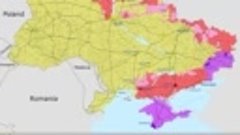 66 дней войны в Украине, обозначенных на карте