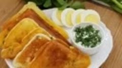 Ленивые пирожки с зеленым луком и яйцом в Мультипекаре