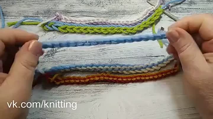Двухцветный граненый шнур крючком. Two-tone faceted crochet cord