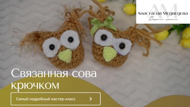 Связанная КРЮЧКОМ СОВА