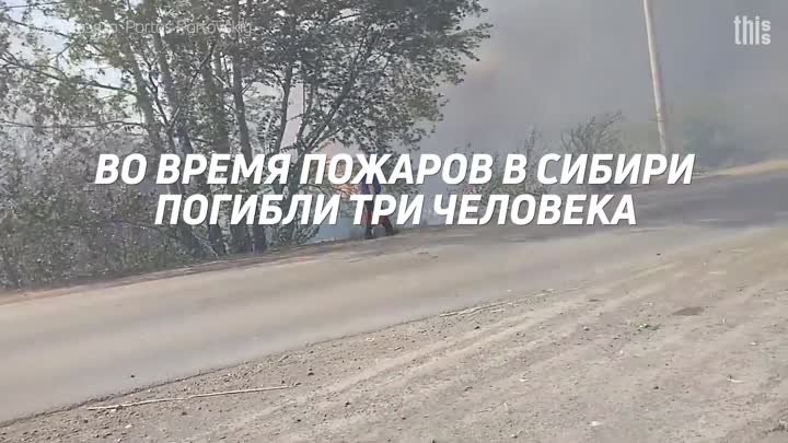 Во время пожаров в Сибири погибли три