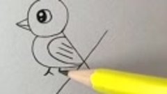 Как нарисовать птичек