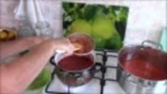 Домашний томатный сок с мякотью без использования соковыжыма...