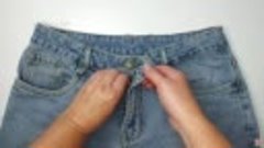 Как уменьшить и увеличить джинсы в поясе не перешивая их. По...