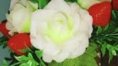 Букет из мыла розы и клубника#урюпинск#подарки#