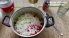 Томатная закуска из кабачка такая вкусная, что ее едят даже ...