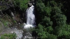 аэросъемка водопада Корбу