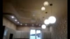 Двухуровневый натяжной потолок  в пос. Бобровский #нашаработ...