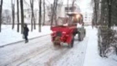 Снегопад в Сергиевом Посаде