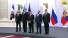 Речь Путина.Церемония подписания договоров о вхождении ДНР, ...