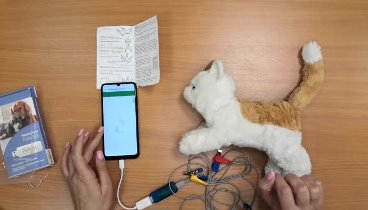 Демонстрация работы ветеринарного мобильного электрокардиографа PetN ...