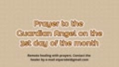 Prayer to the Guardian Angel on the 3st day of the month