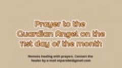 Prayer to the Guardian Angel on the 11st day of the month