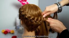 Knot braid tutorial, hairstyle for long medium hair. Прическ...