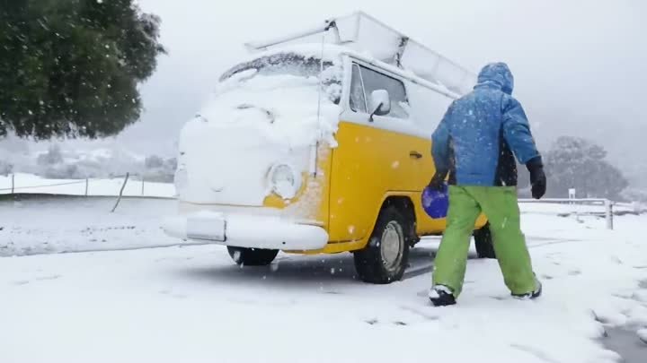 Surviving a Snowstorm In a Van - Van Camping in Heavy Snow