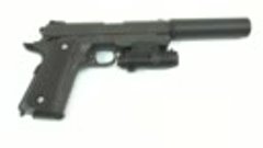 Страйкбольный пистолет Galaxy G.25A (Colt 1911 Rail, с ЛЦУ и...