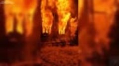 Появилось видео страшного пожара в Рязанской области