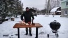 КУРИЦА ПОД СЫРОМ НА УГОЛЬНОМ ГРИЛЕ