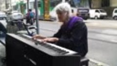 Natalie  Iconic Melbourne Piano Street Performer. Composing ...