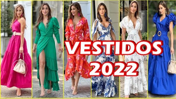 LINDOS VESTIDOS DE MODA y TENDENCIA 2022 / VESTIDOS LARGOS HERMOSOS  ...