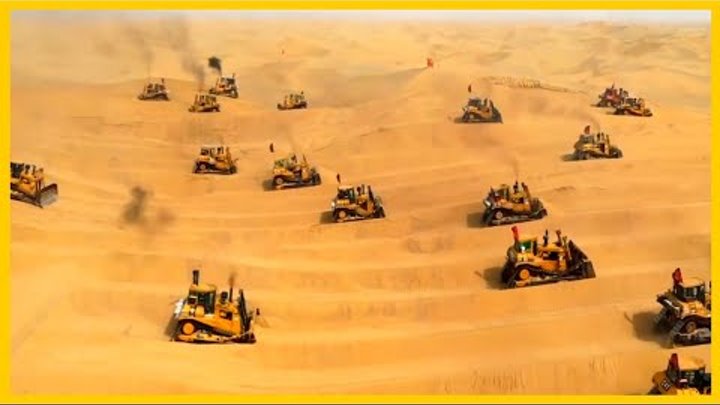 Китай и арабы меняют жаркую пустыню. Экстремальное строительство в пустыне