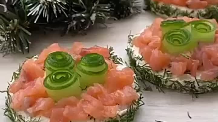 БЫСТРАЯ И КРАСИВАЯ ЗАКУСКА НА НОВОГОДНИЙ СТОЛ🎄