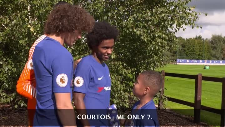 David Luiz Reveals Willian's Secret As Bridge Kids Member Meets  ...