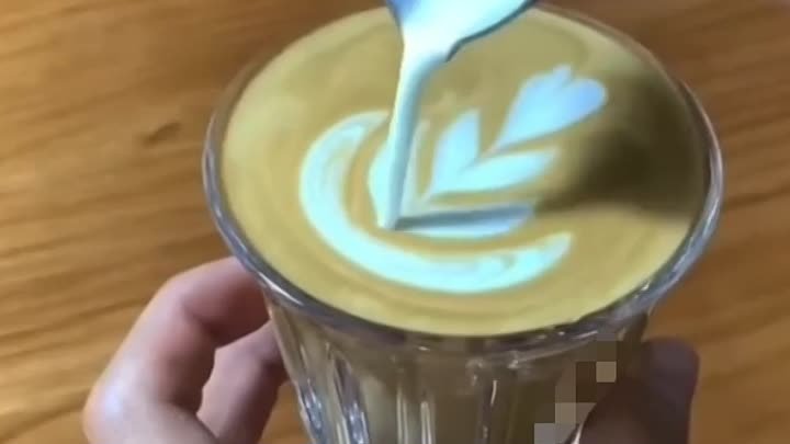 Рисунок на кофе, очень просто!