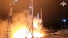 Запуск военного спутника с космодрома в Плесецке