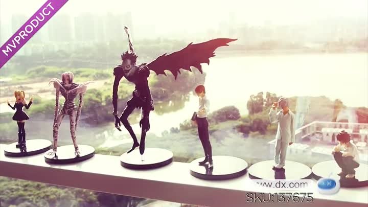Death Note Yagami Light Ryuk Near Kira Misa L Figures Set (6-Piece)
